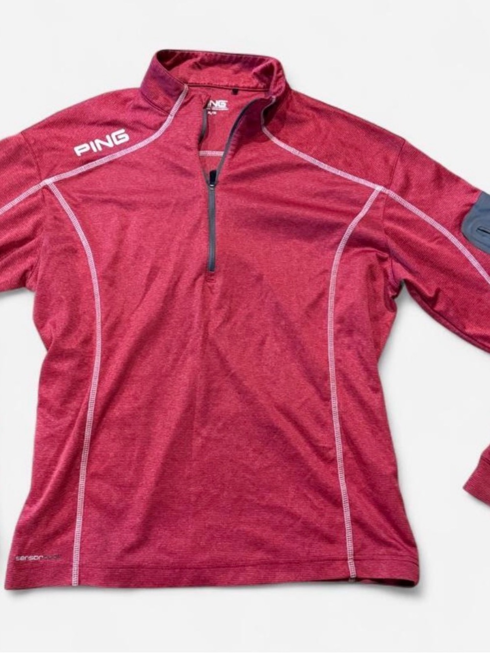 PING Men’s Red Quarter-Zip Performance Top